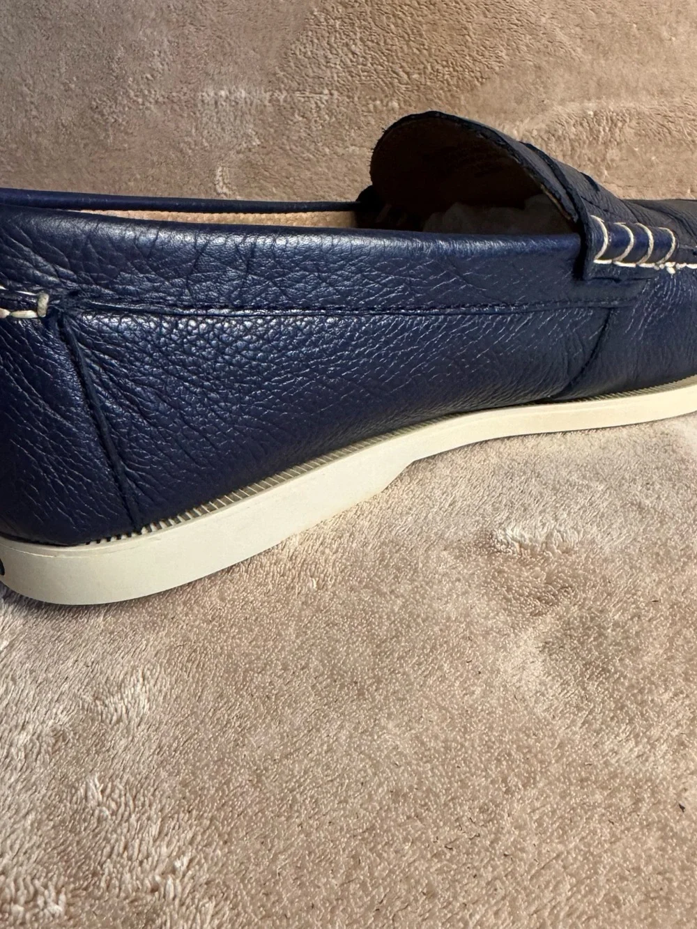 Polo Ralph Lauren Blue Leather Bjorn Penny Loafers Size 9.5D